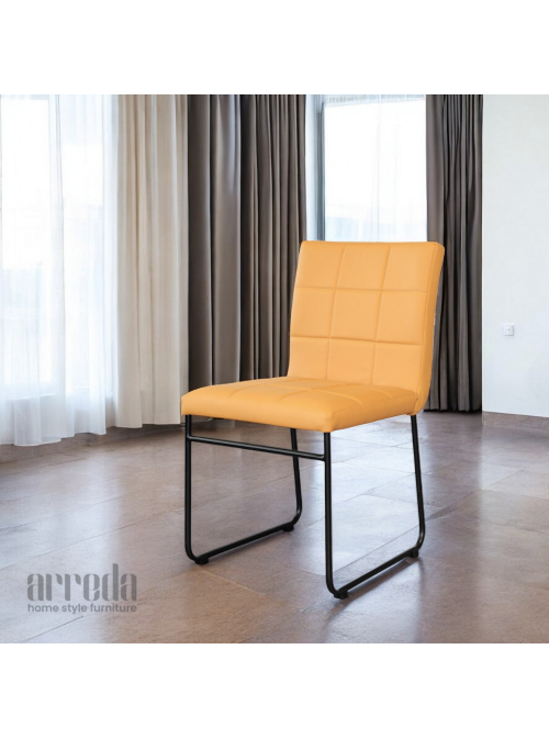 Scaun de piele naturală sill piele industrial camel
