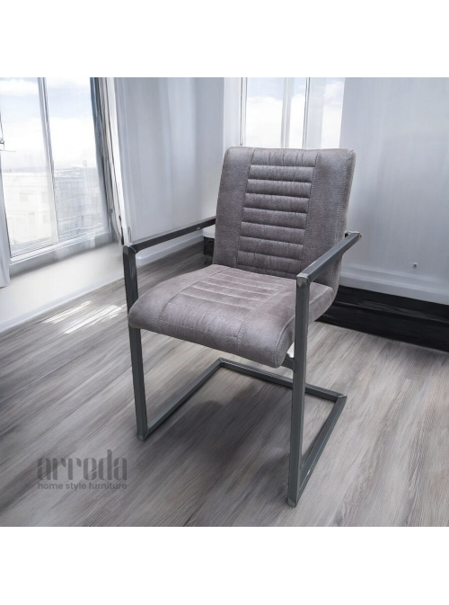 Scaun de stofă melf relax antracit
