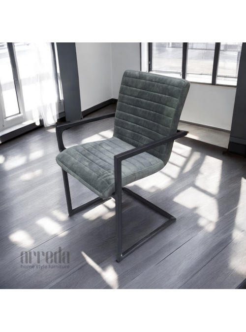 Scaun de stofă sabina adore dark grey