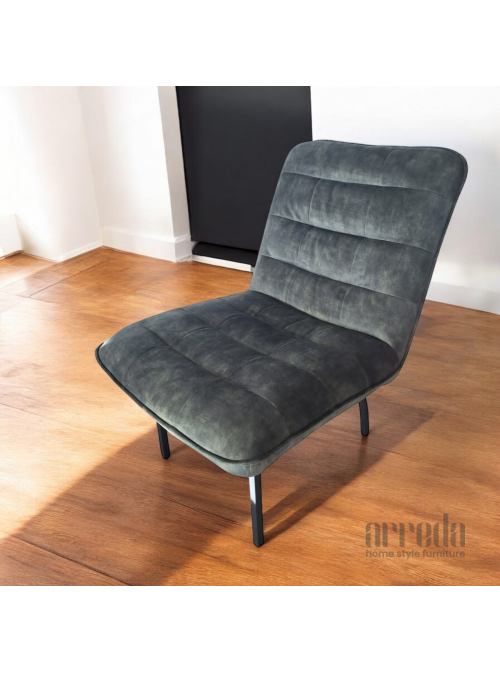 Scaun de stofă sabina lounge army green