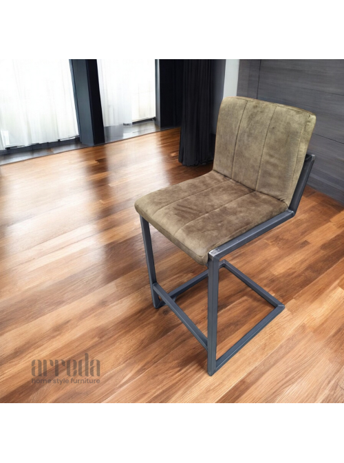 Scaun de stofă safira nero 65 adore moss