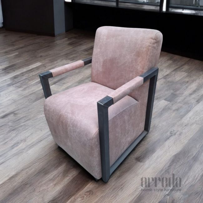 Fotoliu din piele regenerată moco bul magnolia