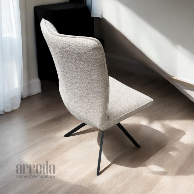 Scaun de stofa Ana silent natural