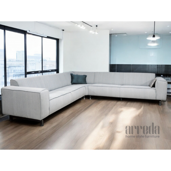Canapea de stofă block white/blue