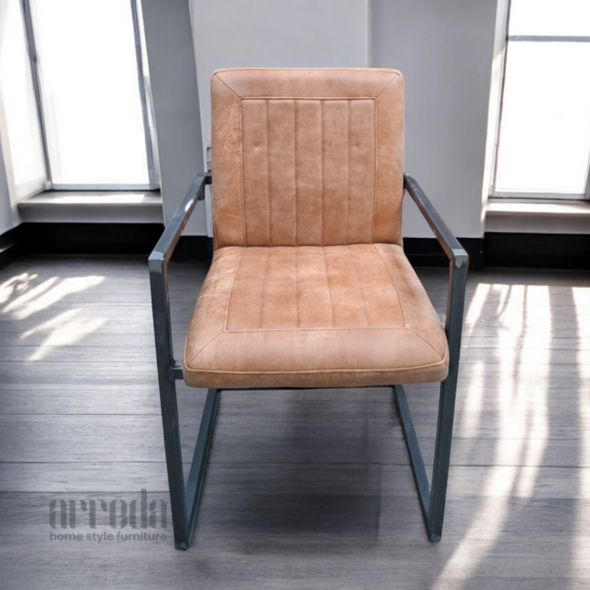 Scaun de piele naturală laura piele africa walnut