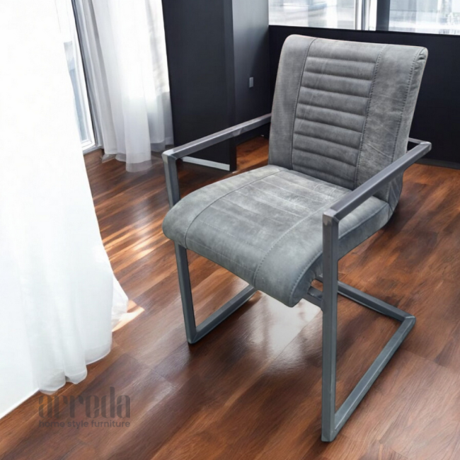 Scaun de piele naturală melf piele africa dark green
