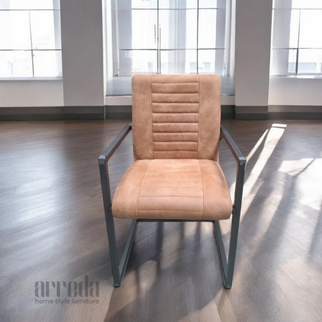 Scaun de piele naturală melf piele africa walnut