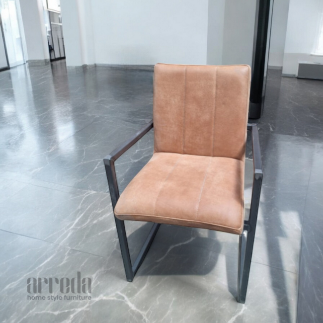 Scaun de piele naturală safira piele africa walnut