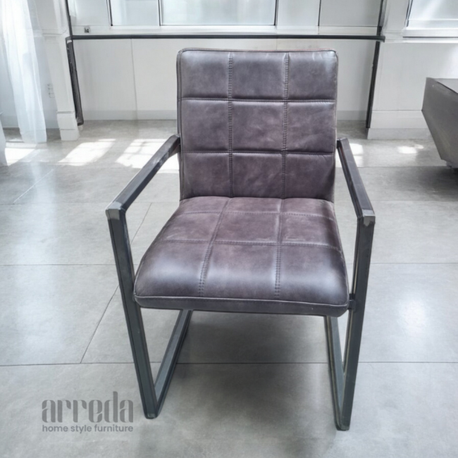 Scaun de piele naturală sill piele industrial cuba