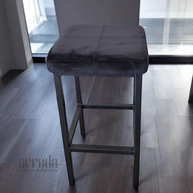 Scaun de stofă barhoker adore antracit 65