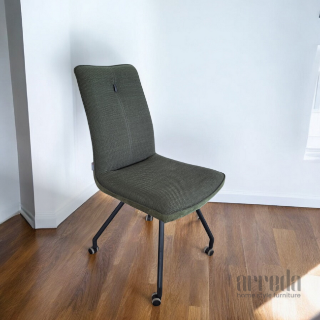 Scaun de stofă milva dark green