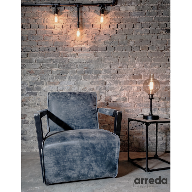 Fotoliu din piele naturală Fatboy piele dark blue