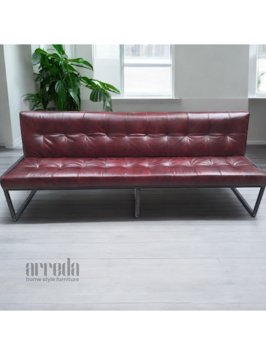 Banchetă piele naturală olli piele industrial tabaco 226 cm